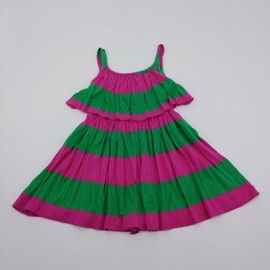 Ralph Lauren Green Pink Stripe Dress
